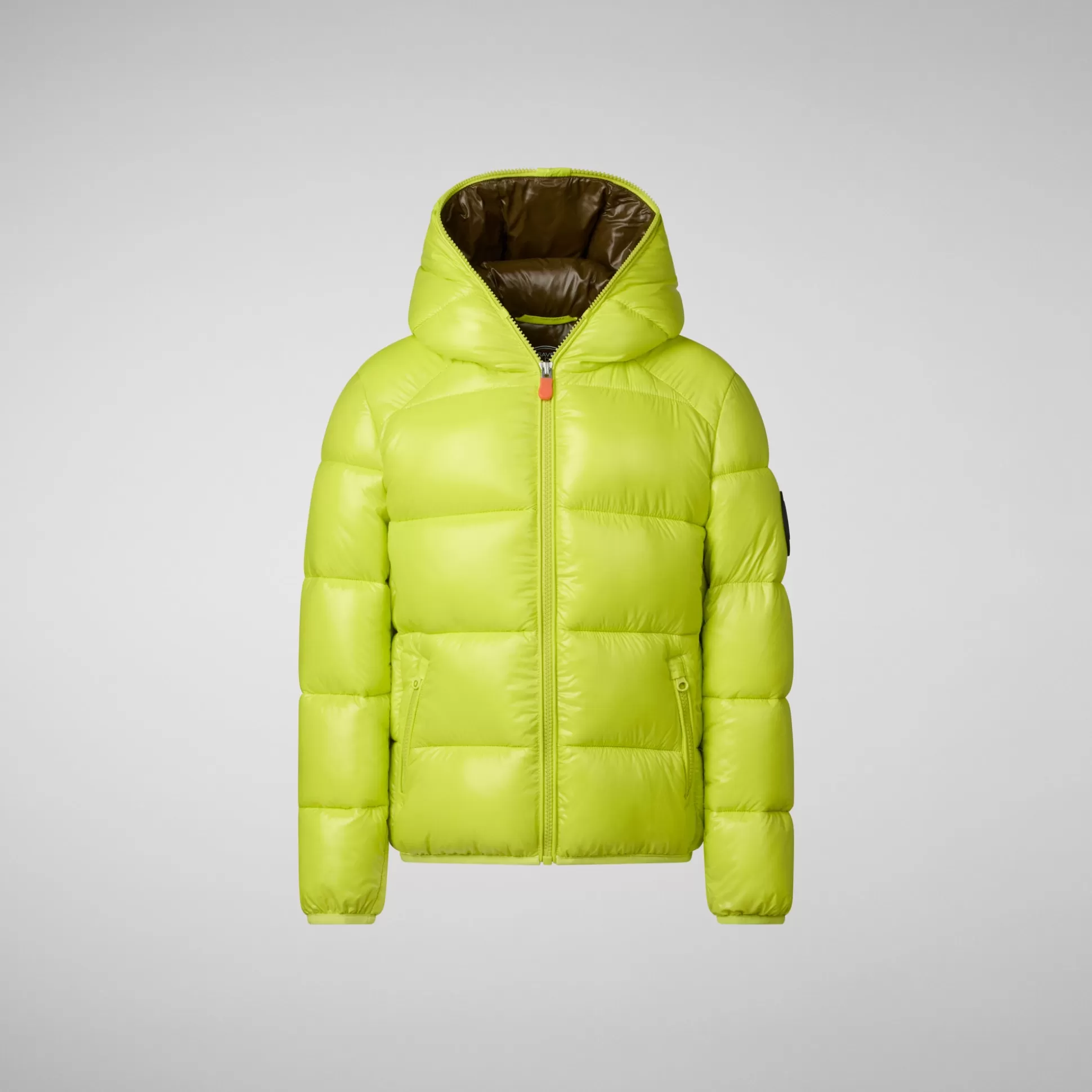 New Animal-free Jungen-steppjacke Artie In Lichen Green Kinder Animal-Free Steppjacken