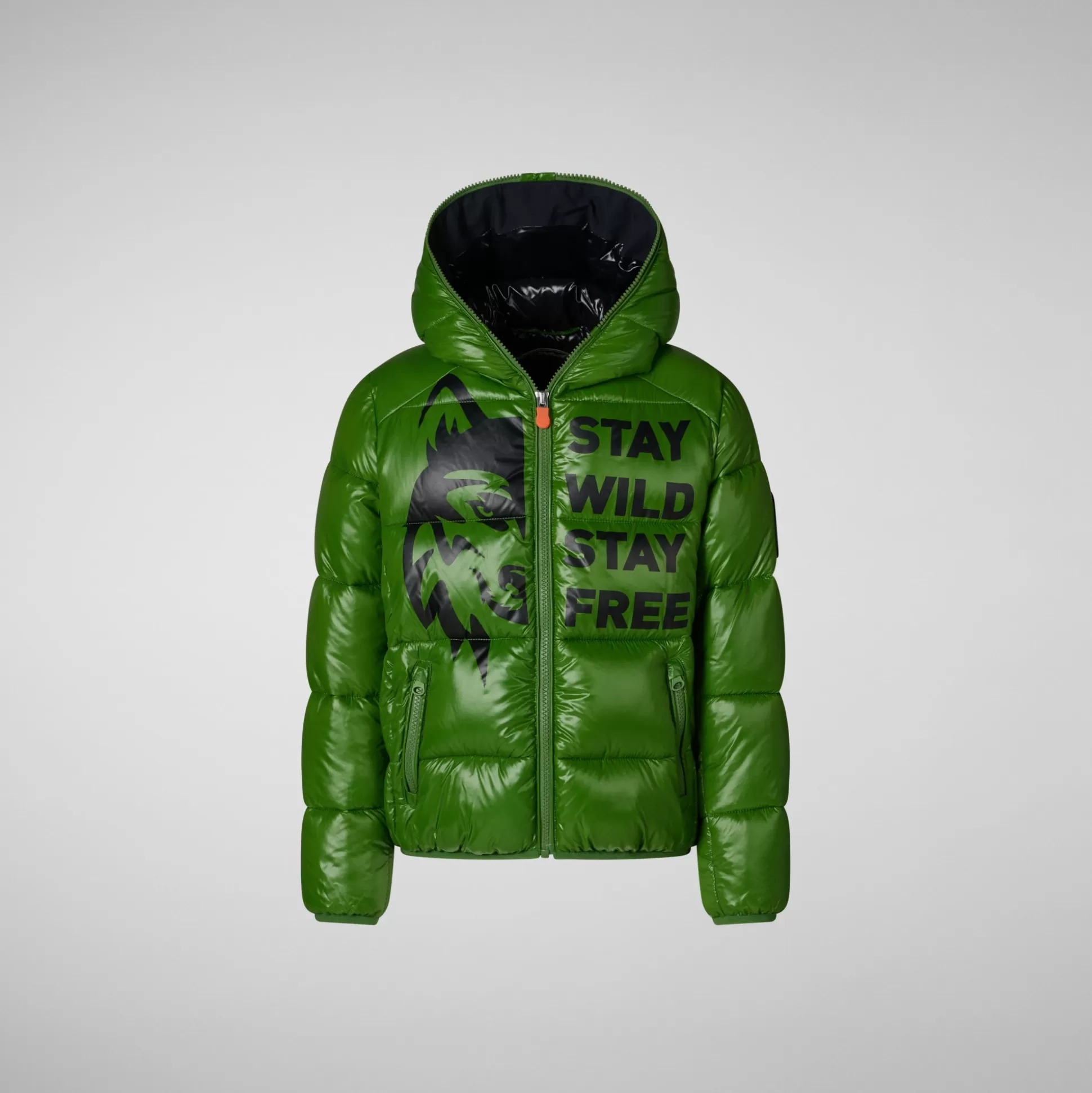 Clearance Animal-free Jungen-steppjacke Keegan In Grass Green Wolf Pri Kinder Animal-Free Steppjacken